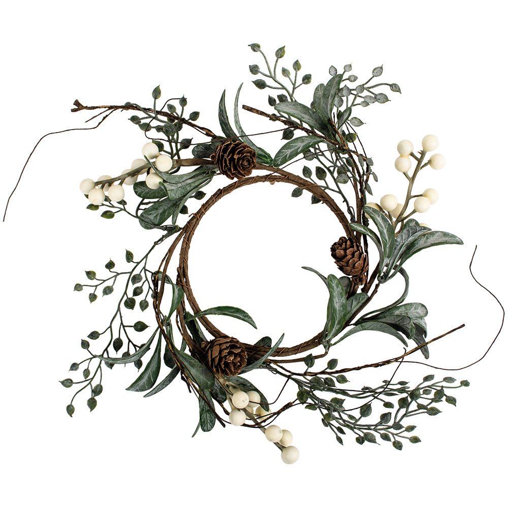 White Berry Candle Ring - Distinctly Living