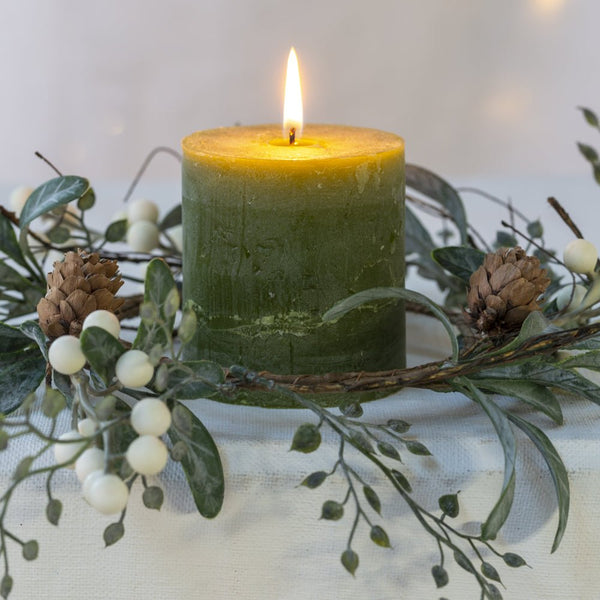White Berry Candle Ring - Distinctly Living