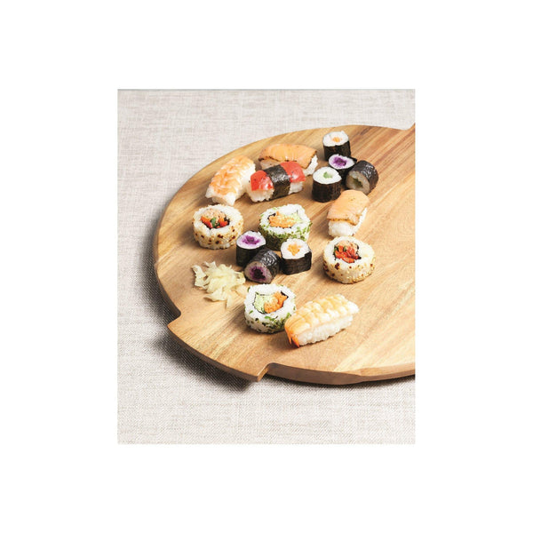 Wooden Lazy Susan -Revolving Serving Board - Distinctly Living