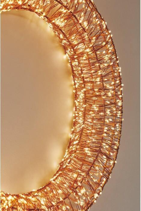 XL Shimmer and Shine LED Circle - 50cm Copper - Distinctly Living 