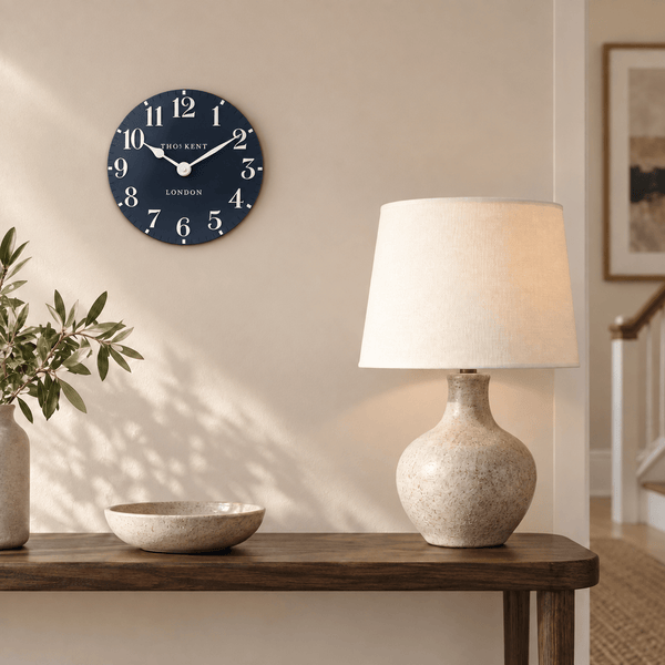 12" Arabic Wall Clock Ink - Distinctly Living