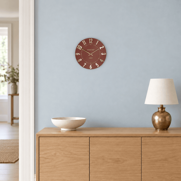12" Mulberry Wall Clock Auburn - Distinctly Living
