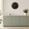 12" Mulberry Wall Clock Noir - Distinctly Living