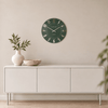 12" Mulberry Wall Clock Olive Green - Distinctly Living