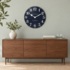 20" Arabic Wall Clock Ink - Distinctly Living