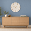 20" Arabic Wall Clock Oatmeal - Distinctly Living