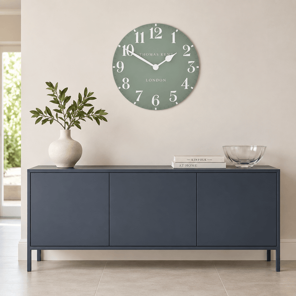 20" Arabic Wall Clock Seagrass - Distinctly Living