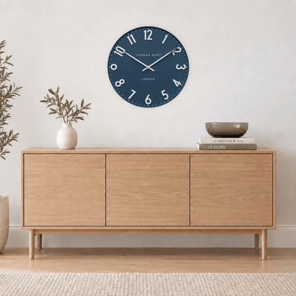 20" Mulberry Wall Clock Midnight Blue - Distinctly Living