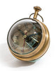Meridian brass magnifying table clock, product view
