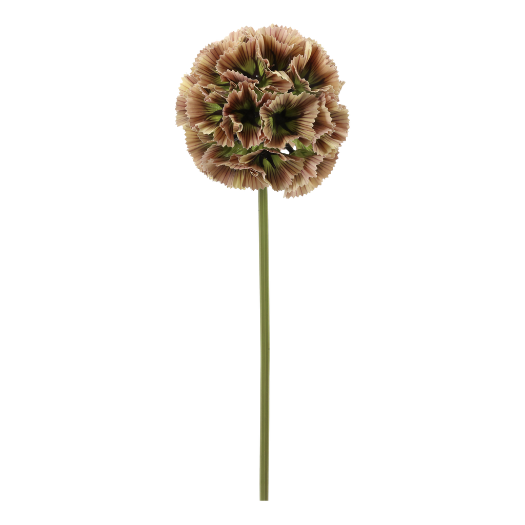 Lime green faux starflower scabious stem