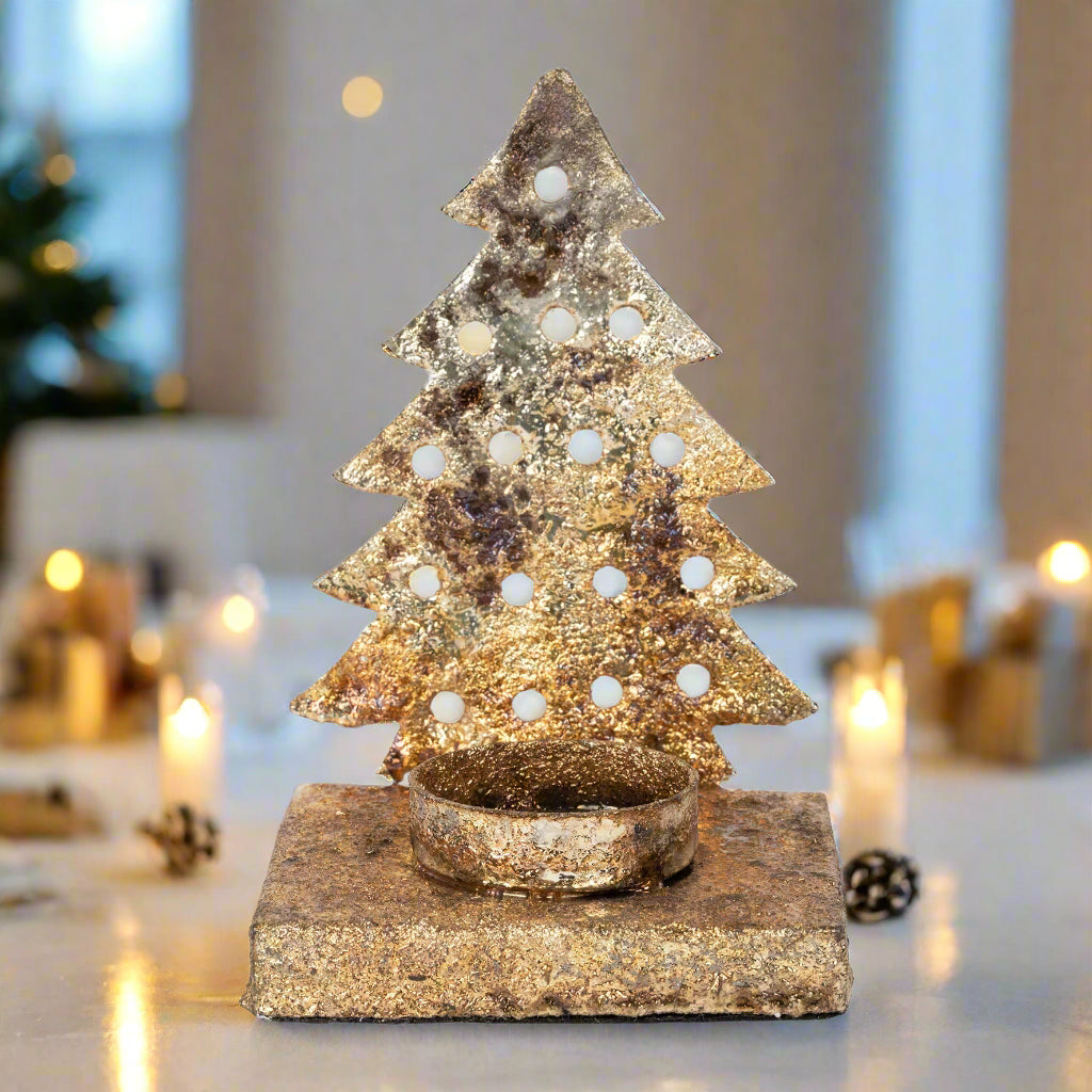 Decorative Christmas tree figure on a white background