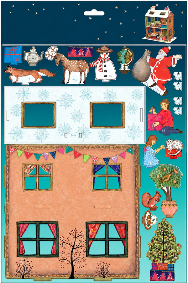 3D Advent Calendar - Christmas Scene - Townhouse - Distinctly Living