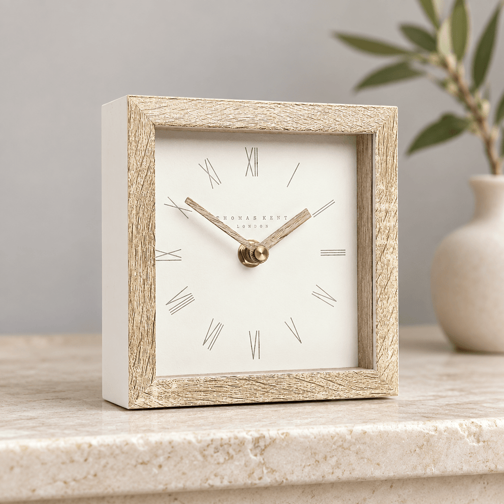 5" Nordic Mantel Clock Tofu - Distinctly Living