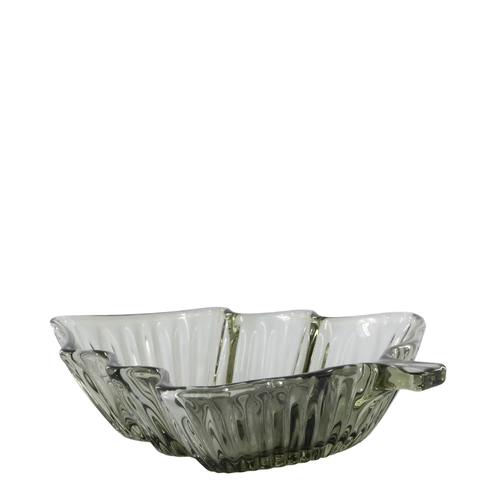 Glass Christmas tree serving tray