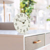 6" Arabic Mantel Clock Limestone - Distinctly Living