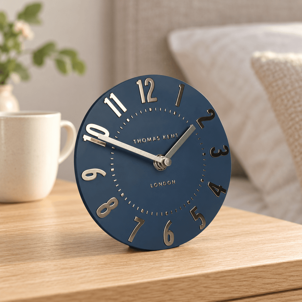 6" Mulberry Mantel Clock Midnight Blue - Distinctly Living