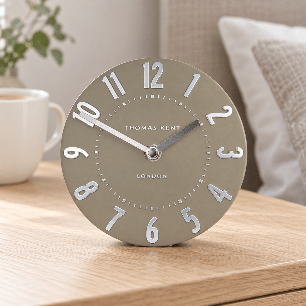 6" Mulberry Mantel Clock Mocha - Distinctly Living
