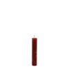 Red rustic short dinner candle