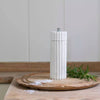 A Pair of Marble Salt & Pepper Grinders - White & Black - Distinctly Living