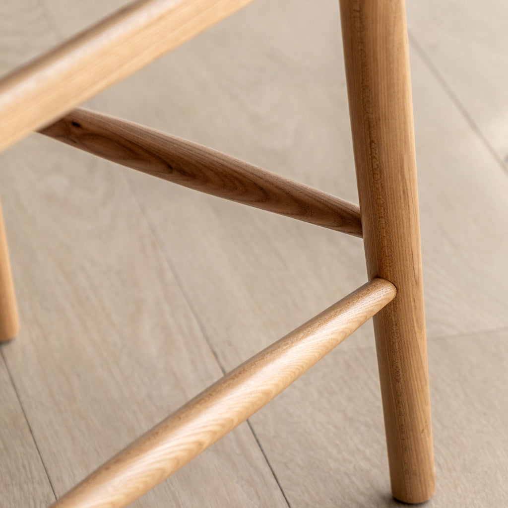 A Pair of Morris Woven Bar Stools - Natural or Black - Distinctly Living