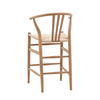 A Pair of Morris Woven Bar Stools - Natural or Black - Distinctly Living