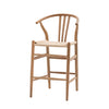 A Pair of Morris Woven Bar Stools - Natural or Black - Distinctly Living
