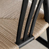 A Pair of Morris Woven Bar Stools - Natural or Black - Distinctly Living