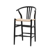 A Pair of Morris Woven Bar Stools - Natural or Black - Distinctly Living