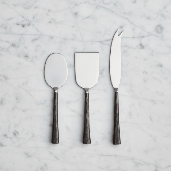 A Set of Three Rustic Style Cheese Knives - Distinctly Living