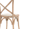 A Set of Two Paris Bistro Chairs With Canvas Seat - Beach White, Slate or Natural - Distinctly Living