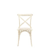 A Set of Two Paris Bistro Chairs With Canvas Seat - Beach White, Slate or Natural - Distinctly Living