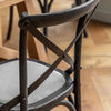 A Set of Two Paris Bistro Chairs With Canvas Seat - Beach White, Slate or Natural - Distinctly Living