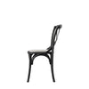 A Set of Two Paris Bistro Chairs With Canvas Seat - Beach White, Slate or Natural - Distinctly Living
