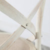 A Set of Two Paris Bistro Chairs With Canvas Seat - Beach White, Slate or Natural - Distinctly Living