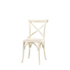 A Set of Two Paris Bistro Chairs With Canvas Seat - Beach White, Slate or Natural - Distinctly Living