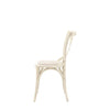 A Set of Two Paris Bistro Chairs With Canvas Seat - Beach White, Slate or Natural - Distinctly Living