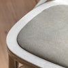 A Set of Two Paris Bistro Chairs With Canvas Seat - Beach White, Slate or Natural - Distinctly Living