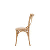 A Set of Two Paris Bistro Chairs With Woven Ratan Seats - Natural - Distinctly Living