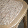 A Set of Two Paris Bistro Chairs With Woven Ratan Seats - Natural - Distinctly Living