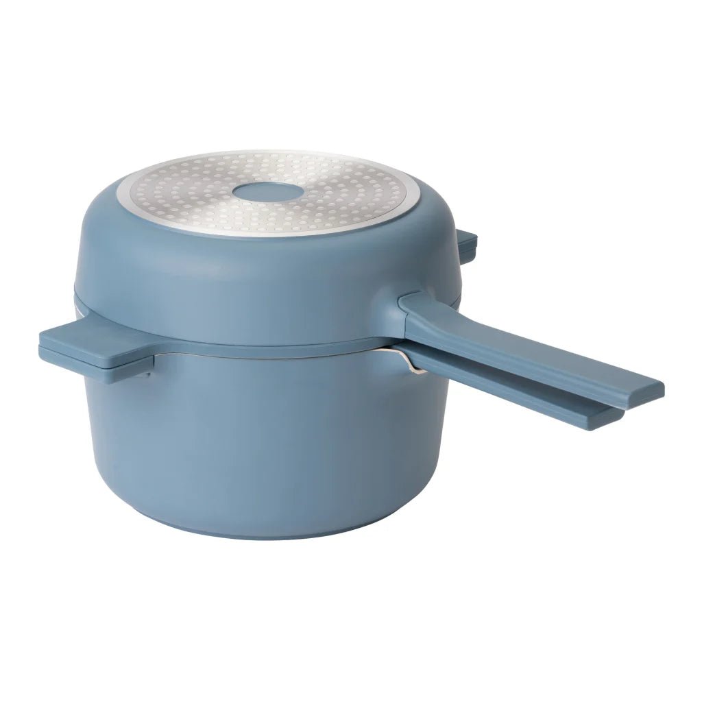 All In One Soft Touch Blue Cookware Set - Distinctly Living