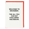All You Can Eat Christmas Greetings Card - Distinctly Living