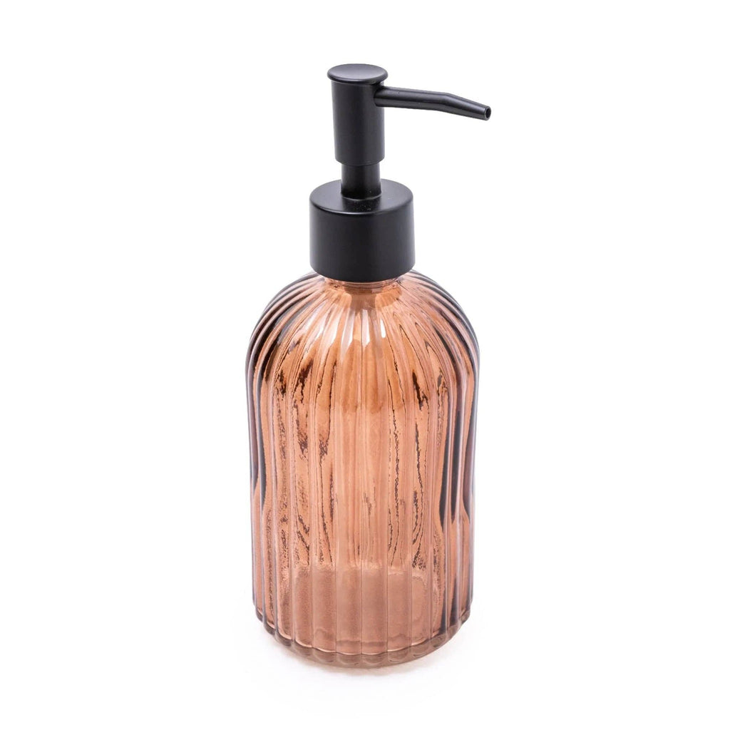 Amber Glass Soap Dispenser - Distinctly Living