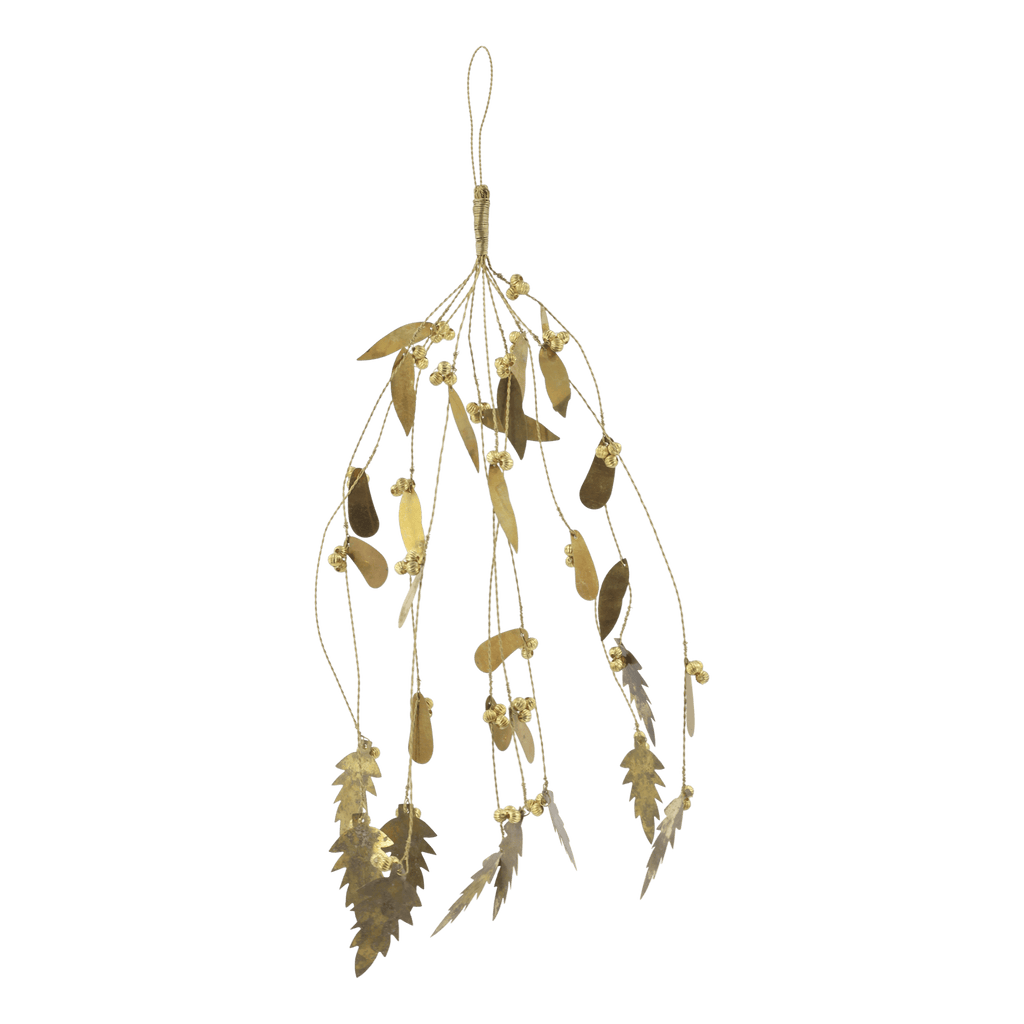 Amelie Antique Brass Mistletoe Decoration - Distinctly Living