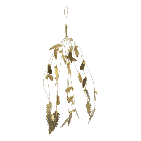 Amelie Antique Brass Mistletoe Decoration - Distinctly Living