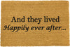 And they lived happily ever after doormat - Distinctly Living