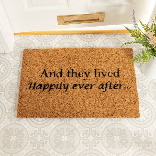 And they lived happily ever after doormat - Distinctly Living