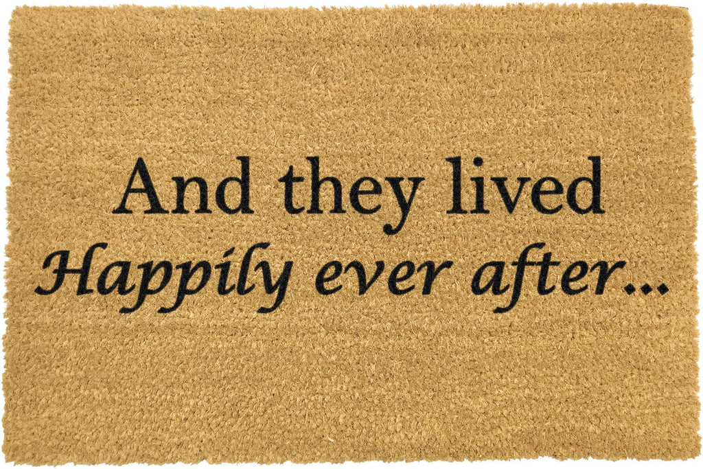 And they lived happily ever after doormat - Distinctly Living