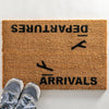 Arrivals and Departures Doormat - Distinctly Living