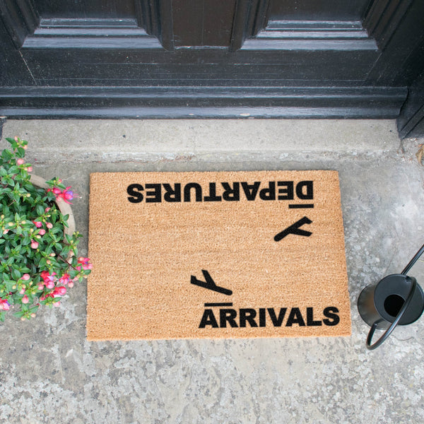 Arrivals and Departures Doormat - Distinctly Living