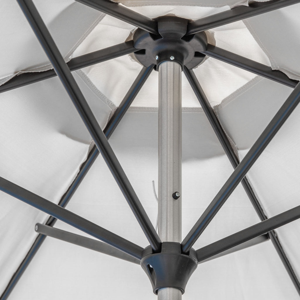 Athens 2.7m Garden Parasol - Grey or Cream - Distinctly Living